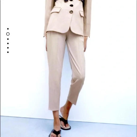 ZARA Seamed Cigarette Pants
